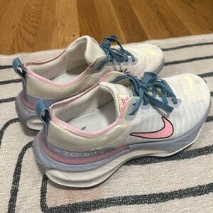 Nike ZoomX White and Pink Sneakers